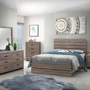 Item Brantford 5-piece Eastern King Bedroom Set Barrel Oak