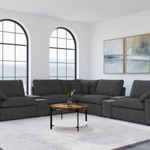 Collins 7-piece Modular Power Reclining Sectional Dark Grey
